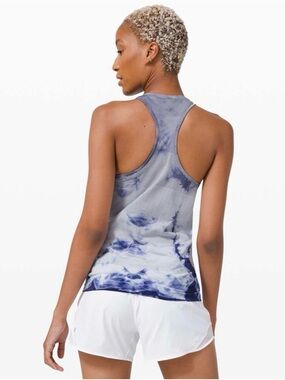 Lululemon Swiftly Tech Tank 2.0 Shibori Stripe Midnight Orchid Size 4 Excellent